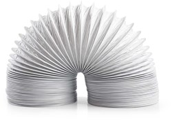 Nedis PVC Luchtafvoerslang | 100 mm | 3.00 m | Geschikt voor: Air Ventilation / Tumble Dryers | Wit - DRHO100WT30