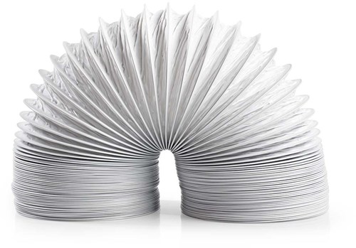 Nedis PVC Luchtafvoerslang | 100 mm | 3.00 m | Geschikt voor: Air Ventilation / Tumble Dryers | Wit - DRHO100WT30