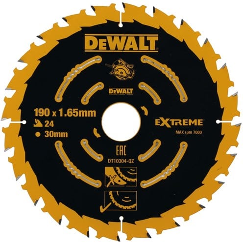 DeWalt Accessoires | Cirkelzaagblad | 190x30x24t - DT10304-QZ