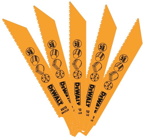 DeWalt Accessoires Reciprozaagblad BiM 152x1,8-2,5mm snelle zaagsnede in alle materialen - DT2348-QZ