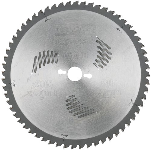 DeWalt Accessoires Cirkelzaagblad 305x30x60t, wisseltand, negatief 5°, kerf 3,0mm - DT4331-QZ