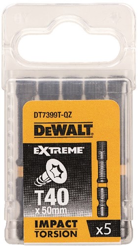 DeWalt Accessoires IMPACT Torsion 50mm Torx T40 - DT7399T-QZ