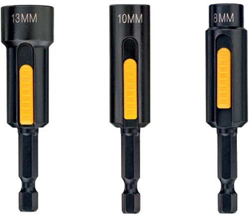 DeWalt Accessoires Dewalt dt7460 - 3 delige zeskantdoppenset - extreme impact bit dopsleutelset afbeelding