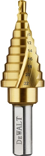 DeWalt Accessoires Metaal trappenboor | Titanium | 4-22 mm | schacht aansluiting - DT90246-QZ
