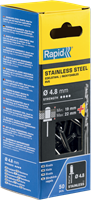Rapid Blindklinknagels RVS | Ø4,8 x 25 mm | Incl. Boor | 50 Stuks - 5000398-2