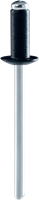 Rapid Blindklinknagels Zwart | Ø4 x 10 mm | Incl. Boor | 50 Stuks - 5001466-3