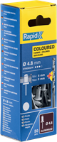 Rapid Blindklinknagels Wit | Ø4,8 x 12 mm | Incl. Boor | 50 Stuks - 5001468-2