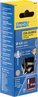 Rapid Blindklinknagels Gebroken Wit | Ø4,8 x 12 mm | Incl. Boor | 50 Stuks - 5001469-2