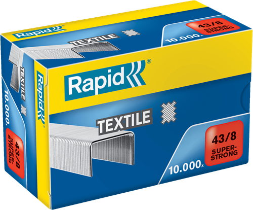 Rapid Nieten | 43/8 mm | Textiel Super Strong | 10.000 Stuks - 24872300