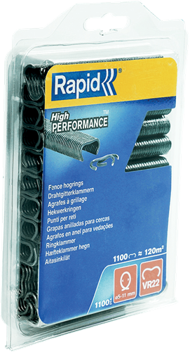 Rapid Hekwerk Hogringen VR22 | 1.100 Stuks | Grijs - 5001333-2
