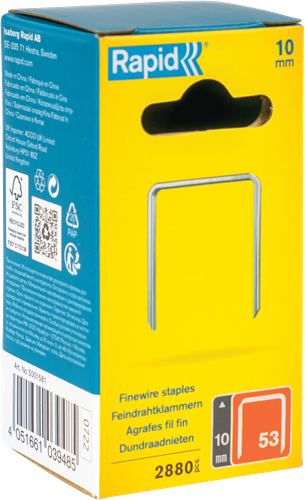 Rapid P4A Nieten | 53/10 mm | 2.880 Stuks - 5001581-2