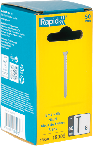 Rapid P4A Nagels | 8/50 mm | 1.500 Stuks - 5001588-2