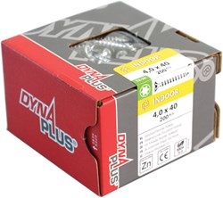 Dynaplus Unischroef/Spaanplaatschroef VZ (Verzinkt) Pk (Platkop) Torx TX15 3.5X45 | 500 stuks - 0281.01.17803