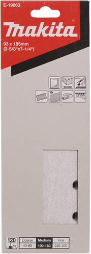 Makita Schuurvel 185X93 K120 Vlc/Whi. - E-19663-2