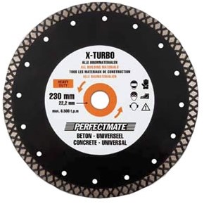 Perfectmate EPT0715 X-Turbo Diamantschijf | Beton en universeel | 350 mm - EPT0715