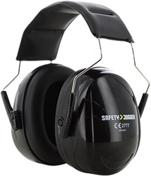 Safety Jogger Lichtgewicht oorkappen met gedempte hoofdband | Zwart - SW9200UNI