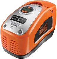 BLACK+DECKER ASI300 11bar AC/DC Compressor | Universele ventieladapter | 2x Tapse aansluitingen | 1x Naaldaansluiting | 12V adapter | 230V adapter - ASI300-QS