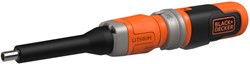 BLACK+DECKER BCF603C 3.6V In-line schroevendraaier + acc | 400mA Lader | 20x Shroefbits | In tinnen opbergbox - BCF603C-QW