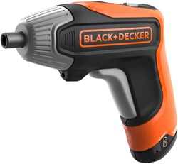 BLACK+DECKER BCF611CK 3.6V Rapid schroevendraaier | Micro USB laadkabel | 10x Schroefbits | In duurzame opberbox - BCF611CK-QW