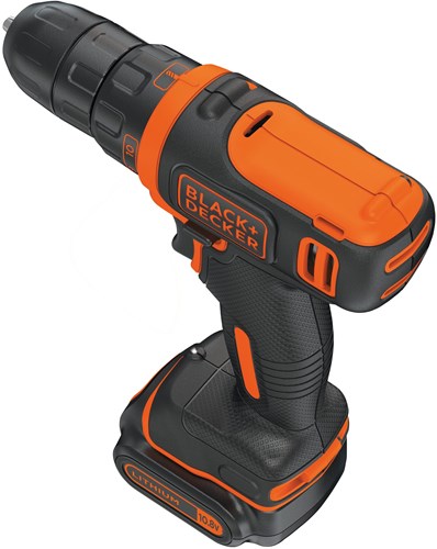 BLACK+DECKER BDCDD12KB 10.8V 2x1.5Ah Schroefboor - Koffer | 2x 10.8V 1.5Ah accu's + 400mA lader | Koffer - BDCDD12KB-QW-3