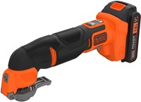 BLACK+DECKER BDCOS18D1K 18V 2.0Ah Oscillerende multitool in koffer | 1 18V 2.0Ah accu + 1A Lader | In koffer | 20 accessoires - BDCOS18D1K-QW-3