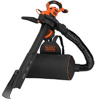 BLACK+DECKER BEBLV301 3000W 3IN1 Bladblazer met ruggedragen opvangzak en extra hark - BEBLV301-QS-2