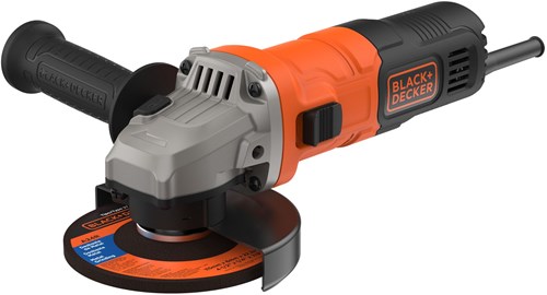 BLACK+DECKER BEG010 710W 115mm haakse slijper | 115mm beschermkap | Zijhandgreep - BEG010-QS