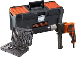 BLACK+DECKER BEH850KA32 KIT: 850W Klopboormachine met 32-delige accessoireset in koffer - BEH850KA32-QS