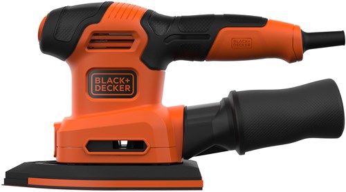 BLACK+DECKER BEW200 200W 4IN1 Multischuurmachine | Vlak-, detail-, en excentrische schuurzool | 1x Schuurvinger | 6x Schuurvellen - BEW200-QS-3