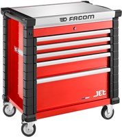 Facom jet gereedschapswagen 5 laden m4 carrosserie met top deksel - JET.CRT5M4A