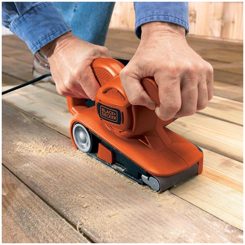 BLACK+DECKER KA86 720W 75x457mm Bandschuurmachine | Stofzak - KA86-QS-3