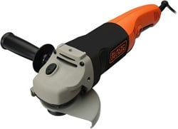 BLACK+DECKER KG1202K 1200W 125mm haakse slijper | 125mm beschermkap | Zijhandgreep | In koffer - KG1202K-QS
