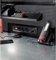 Facom RWS2 Geperforeerd Paneel met USB-aansluiting BL - RWS2-PPAV1USBBS-2