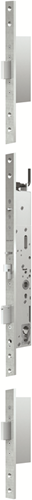 ASSA ABLOY 819NE Veiligheidspaniekmeerpuntssluiting | enkelzijdig krukgestuurd | zelfvergrendelend | SKG*** | DM35mm | PC92mm | voorplaat staal verchoomd 24x1760x6mm | DR 1/2/3/4. - A000191384