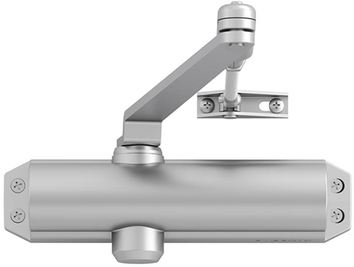 ASSA ABLOY DC120 Deurdranger EN 2/3 | inclusief schaararm | kleur zilver EV1. | 180-15 ° - 10037201