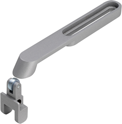 ASSA ABLOY DCG120 Haakarm | voor montage aan niet-scharnierzijde van DCG461..DCG464 | kleur zilver EV1. - 10027511