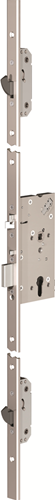 ABLOY EL166 Veiligheidspaniekmeerpuntssluiting | zelfvergrendelend | SKG*** | DM100mm | PC72mm | voorplaat RVS 24x1760mm U-vormig - 10041652