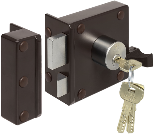 Lips S1703 V Lips-Vanguard Cilinderoplegslot met vaste buitencilinder | dag- en nachtschoot | SKG** | DM 50mm | draairichting 1. - 10021525