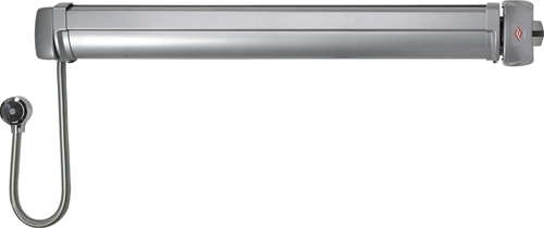 JPM FC-AC-10 JPM Elektromechanische paniekbalk Fluid Control - Ingang | type: C | 1 punt | inclusief buitenbeslag: knop | kleur: zwart | lengte: 835 mm | inkortbaar tot: 618 mm. - A000320024