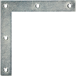 pgb-Europe FG | Platte winkelhaak 90° (Raamhoek) 15x100x100 Zn | 50 st - FG02370010151005
