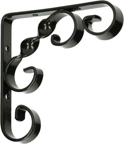 pgb-Europe FG | Plankendrager ornament 250x250 ZnZwart FG03840032502505