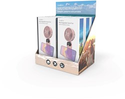 Nedis Hand Ventilator | 90 mm | 6-Snelheden | Roze - FNHH3BOX3