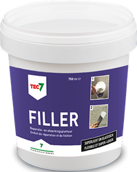 Tec7 Filler pot Alles-in-één vulmiddel en afwerkingsplamuur 750ml - 601075000 