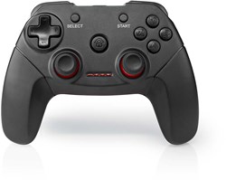 Nedis Gamepad | Draadloos | Batterij Gevoed | PC | Aantal knoppen: 11 | Kabellengte: 1.00 m | Zwart - GGPDW110BK