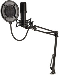 Nedis Streaming- en Gamingmicrofoon | Gebruikt voor: Desktop / Notebook | USB Type-A | Aan/uit knop | POP Filter - GSMIC410BK