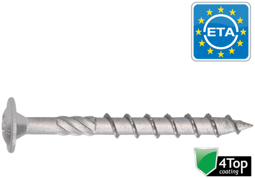 pgb-Europe HAPAX Constructieschroef FK-T Deeldraad 4Top Flenskop Ø8x200 | 50 st | HAETTG014008002003