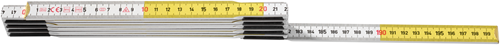 Hultafors Duimstok T59 2m wit/geel | 10-delig - HU105254-2