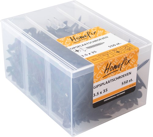 Homefix Actie Gipsplaatschroef Gefosfateerd Fijn PH2 3.5X35 | 550 stuks - 8901.01.02020