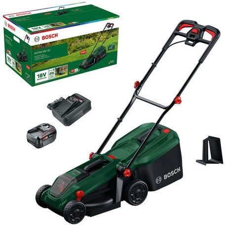 Masina De Tuns Gazon/iarba Electrica Bosch EasyRotak 32-235, 32 Cm Latime Taiere 3 Trepte De Taiere Inaltime Taiere 25 65 Mm Sac Colector 31 L 06008a6303
