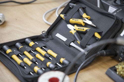 Wiha Gereedschapset ESD tangen, schroevendraaiers, pincet 10-delig incl. gereedschapetui (43994) - 43994 - 43994-2